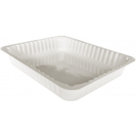 D38LB - 227x190x38 mm - Contenitore in CPET Bianco