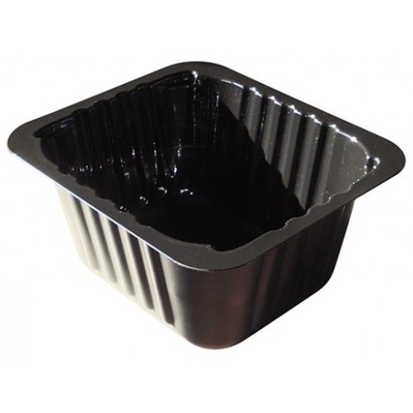 D65PN - 120x136x65 mm - Contenitore in CPET Nero