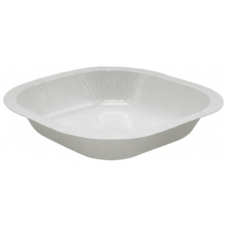 P180.35BC1 - 180x180x35 mm - Piatto in Cartoncino + PET - Bianchi